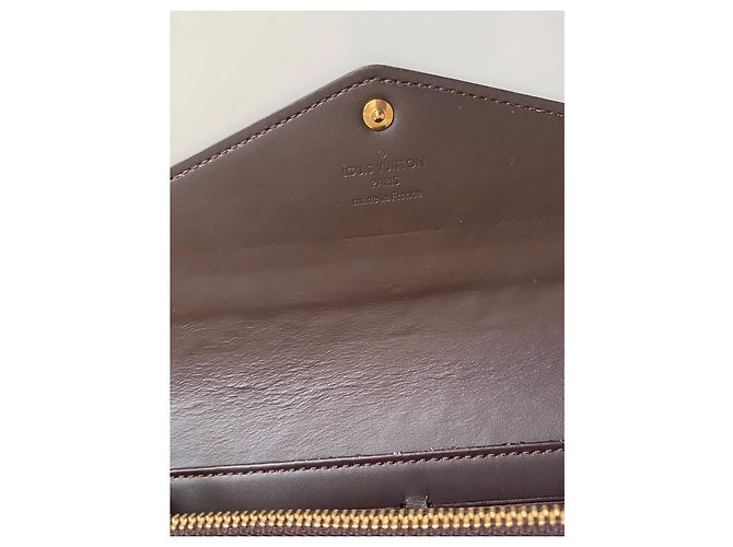 Portafoglio Louis Vuitton Sarah Monogram Vernis Amarante - vista 12