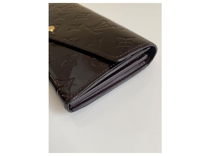 Portafoglio Louis Vuitton Sarah Monogram Vernis Amarante - vista 6