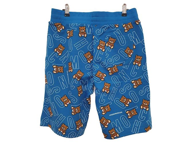 Pantaloncini Moschino Blu e Orsi in Cotone - vista 2