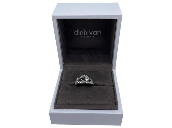 DINH VAN Polsini R RING12 Diamanti semi pavé e oro bianco Argento - vista 2