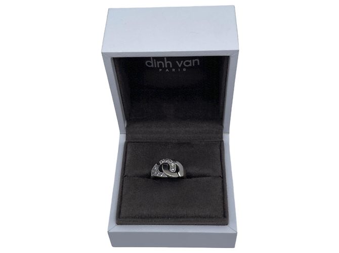 DINH VAN Polsini R RING12 Diamanti semi pavé e oro bianco Argento - vista 3