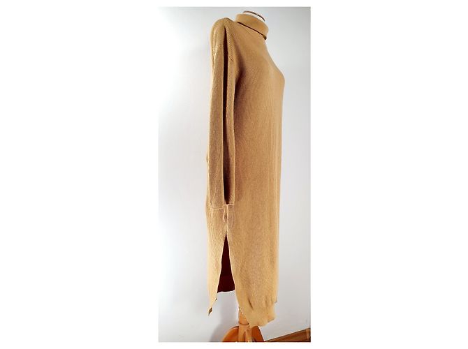 Nanushka Kleid aus Kaschmirmischung und Wolle beige - Ansicht 3