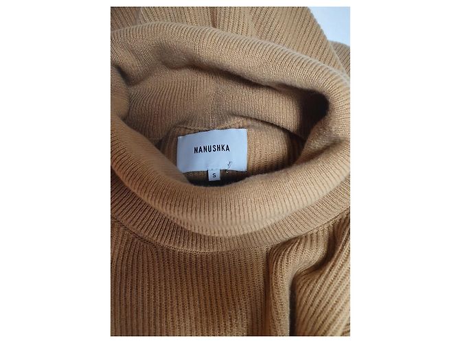 Nanushka Kleid aus Kaschmirmischung und Wolle beige - Ansicht 6