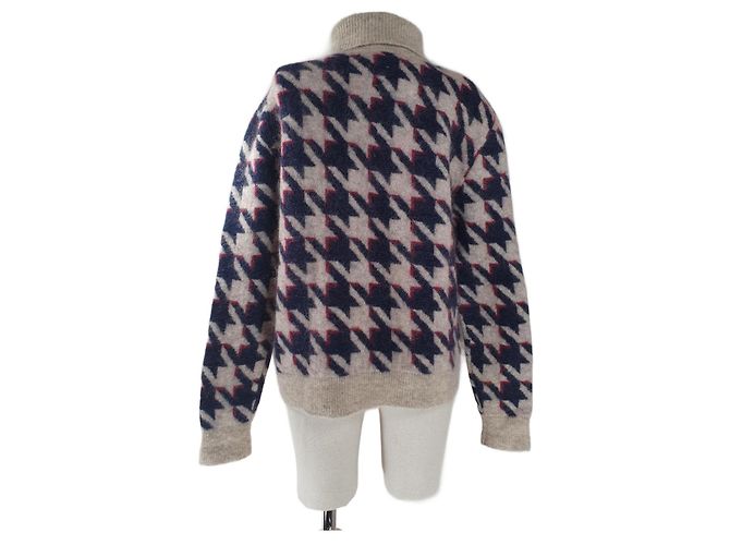 Autre Marque Suéter pied de poule H&M Studio lã e mohair Multicor - vista 2