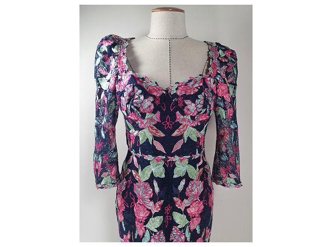 Abito Marchesa Notte con ricamo floreale Multicolore - vista 7