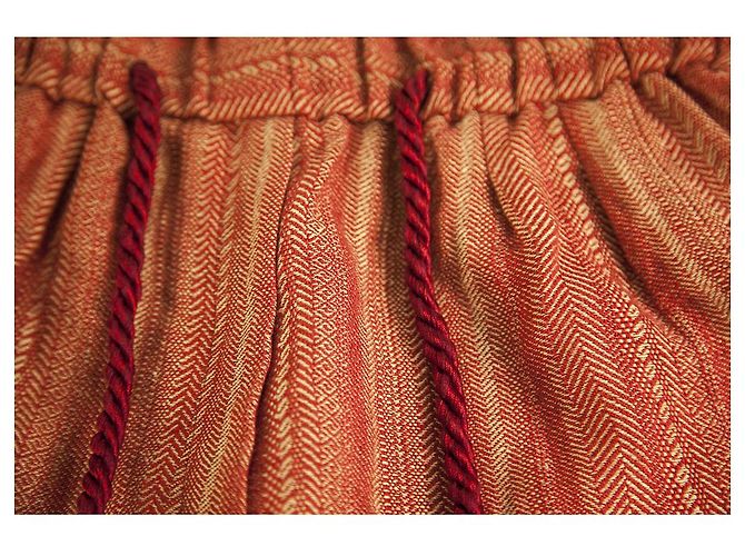 Forte Forte Rot Beige Herringbone Sommershorts Hose Hosengröße 1 - Ansicht 6