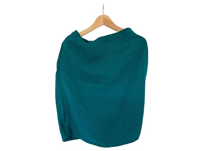 Falda Gucci de seda verde - vista 2