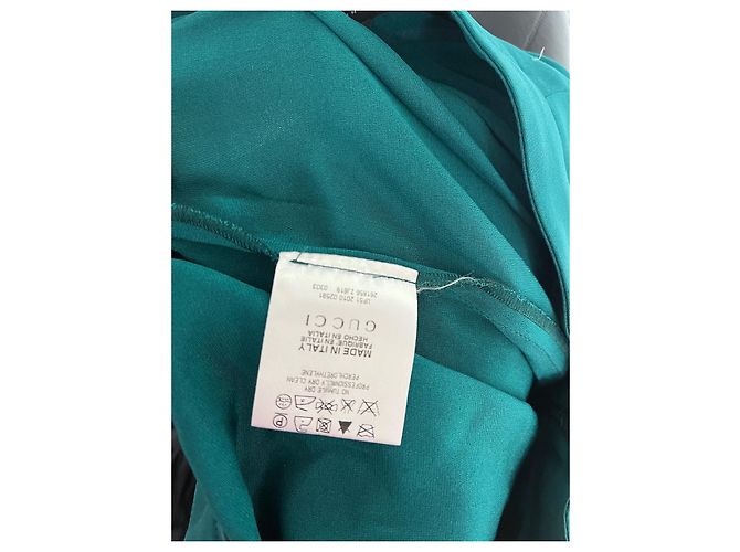 Falda Gucci de seda verde - vista 4
