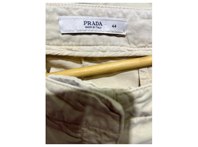 Pantalones Prada Beige de Algodón - vista 7