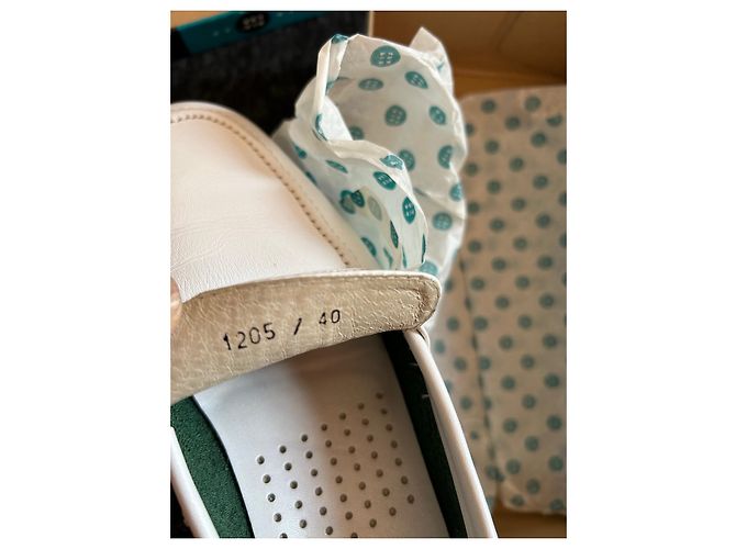 Autre Marque Mocassini Pielsa Yacht Moc in pelle Eggshell Bianco sporco - vista 11
