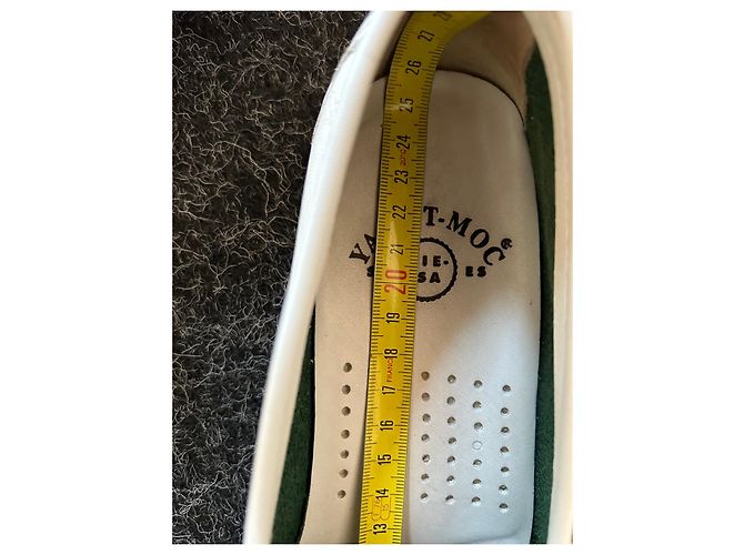Autre Marque Mocassini Pielsa Yacht Moc in pelle Eggshell Bianco sporco - vista 12
