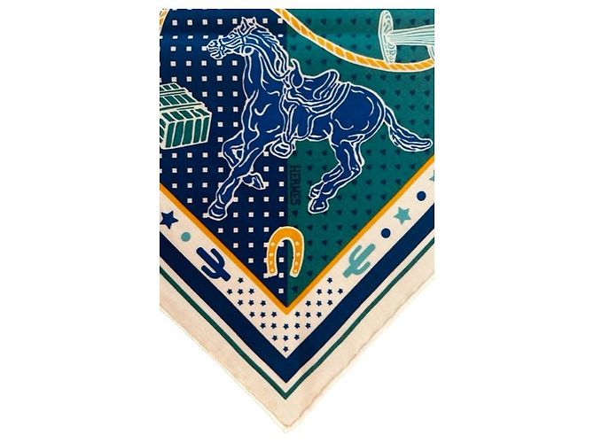 Hermès HERMES Paris : Carré / pañuelo de algodón 40X40cm Multicolor - vista 2