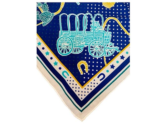 Hermès HERMES Paris : Carré / pañuelo de algodón 40X40cm Multicolor - vista 4