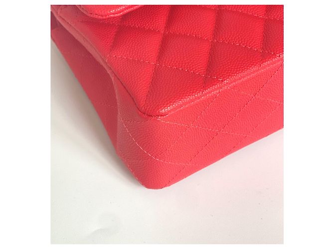 Timeless Borsa Chanel Classic Small in pelle caviar rossa Rosso - vista 5