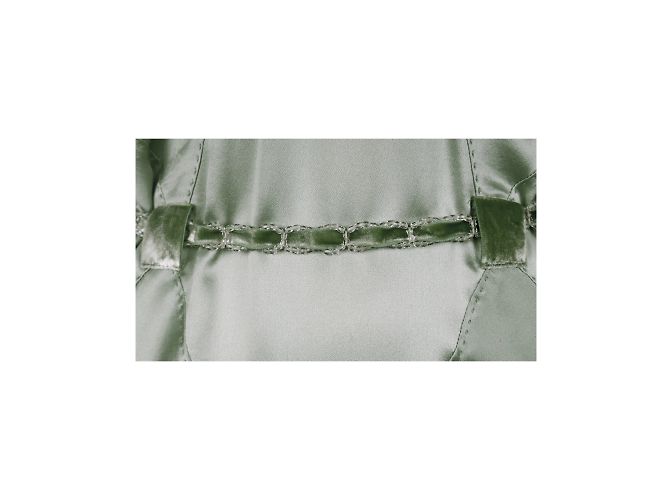 Moschino Perlenkleid mit V-Ausschnitt Grün - Ansicht 5