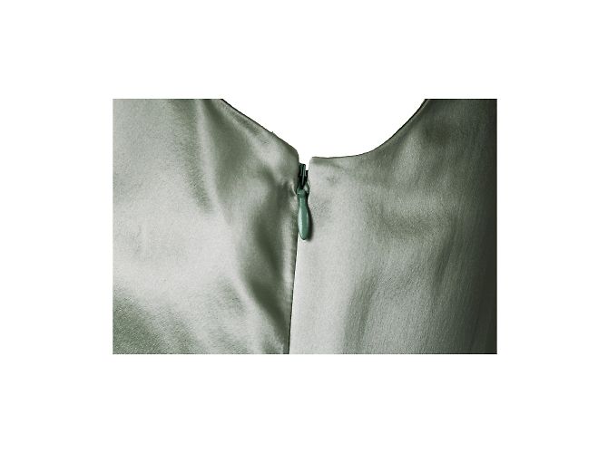 Moschino Perlenkleid mit V-Ausschnitt Grün - Ansicht 7