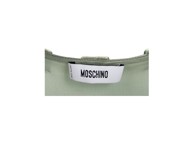 Moschino Perlenkleid mit V-Ausschnitt Grün - Ansicht 8