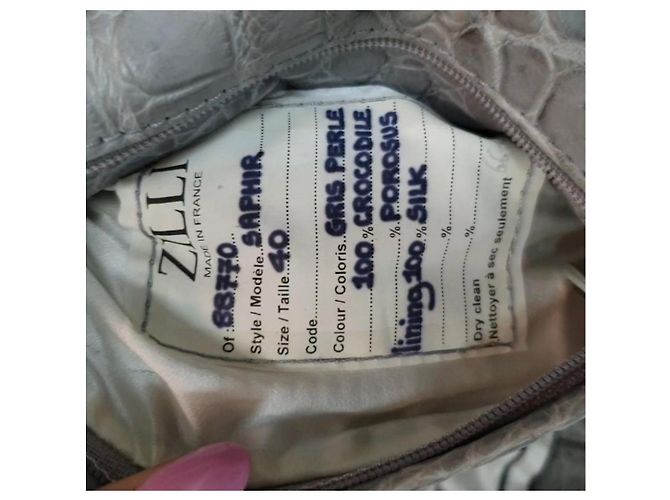 Zilli Chaqueta de piel de cocodrilo gris Zilly - vista 10