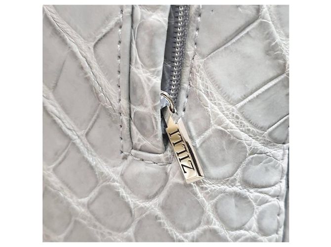 Zilli Chaqueta de piel de cocodrilo gris Zilly - vista 5