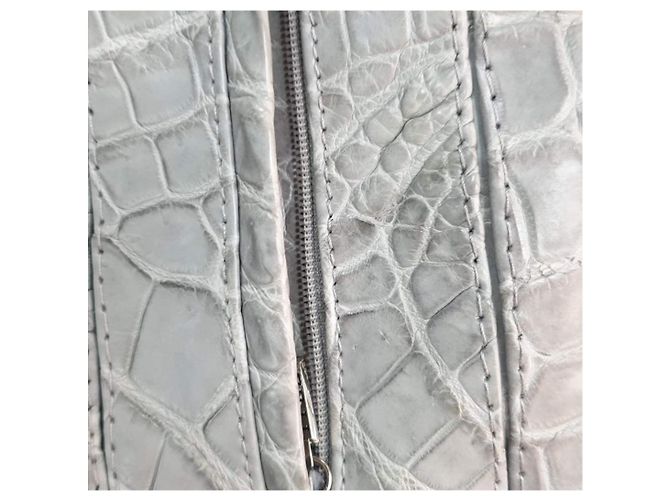 Zilli Chaqueta de piel de cocodrilo gris Zilly - vista 9