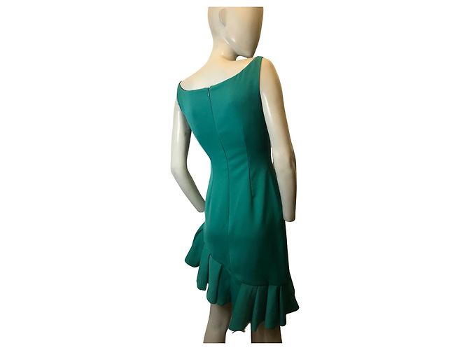 Autre Marque Alkoholisches asymmetrisches Kleid Grün - Ansicht 2