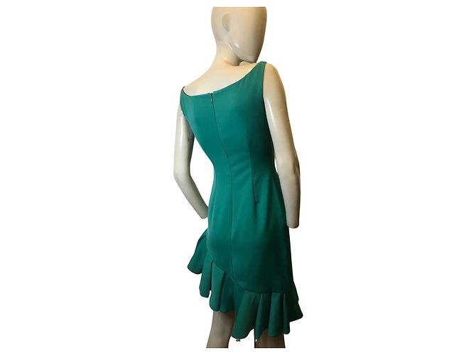 Autre Marque Alkoholisches asymmetrisches Kleid Grün - Ansicht 4