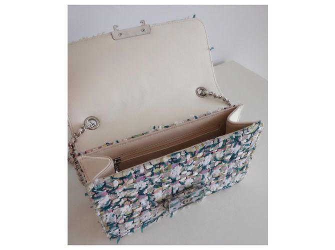 BORSA CHANEL CLASSICA IN TWEED Multicolore - vista 9