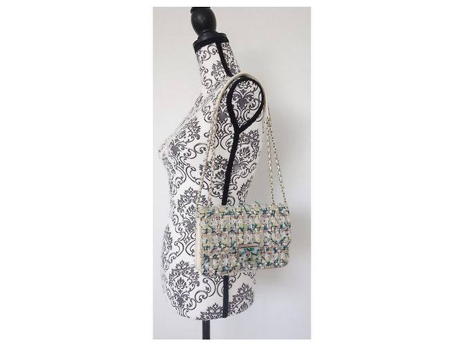 BORSA CHANEL CLASSICA IN TWEED Multicolore - vista 13