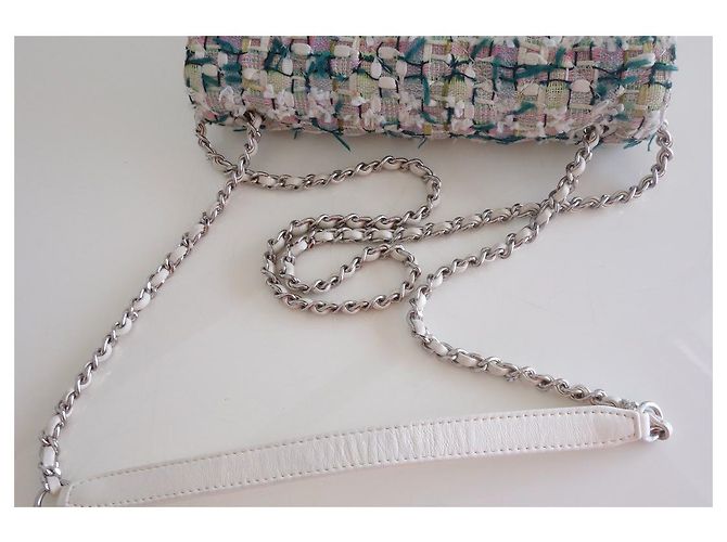 BORSA CHANEL CLASSICA IN TWEED Multicolore - vista 6
