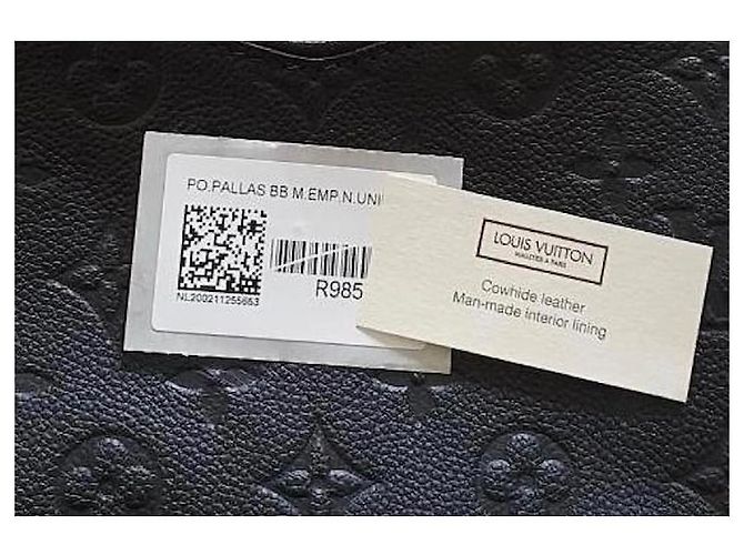 Pallas BB nera Louis Vuitton con tracolla Nero - vista 3