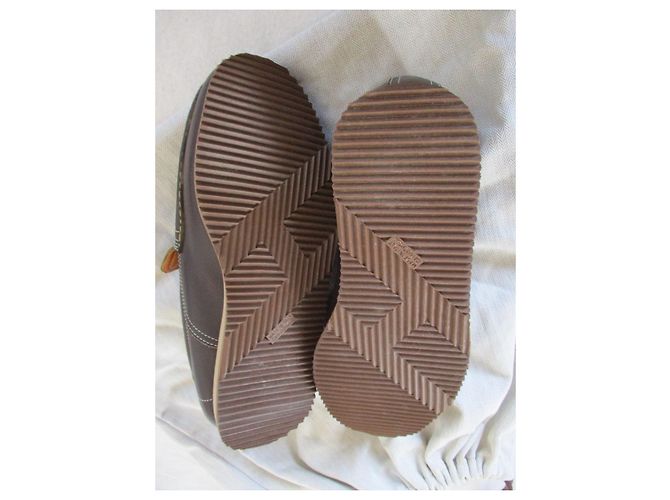 Hermès MOCASSINI IN PELLE MARRONE, Pointure 39,5. - vista 6