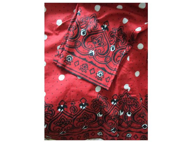 Autre Marque Camicia provenzale, taille 40. Rosso - vista 4