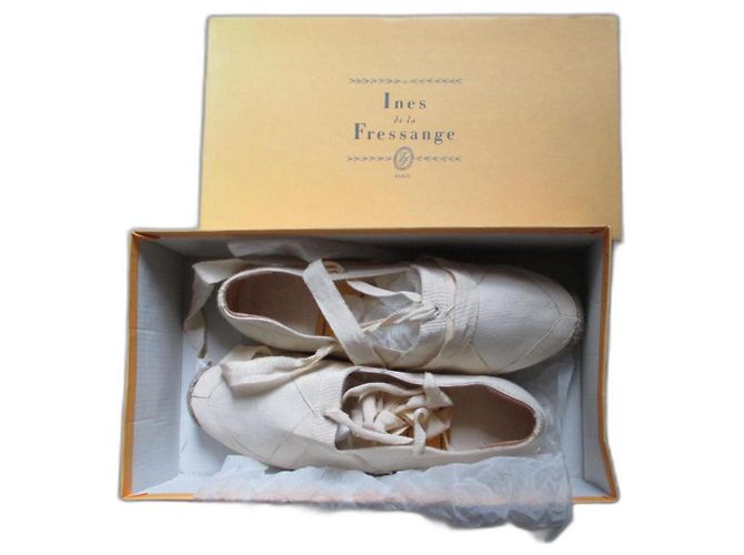 Inès de la Fressange Ecru-Canvas-Espadrilles, Pointure 36. Roh - Ansicht 2