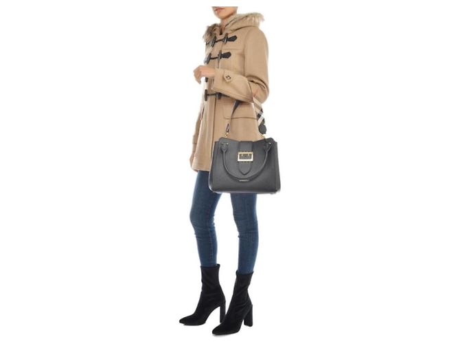 Borsa tote Buckle Burberry in pelle nera Nero - vista 11