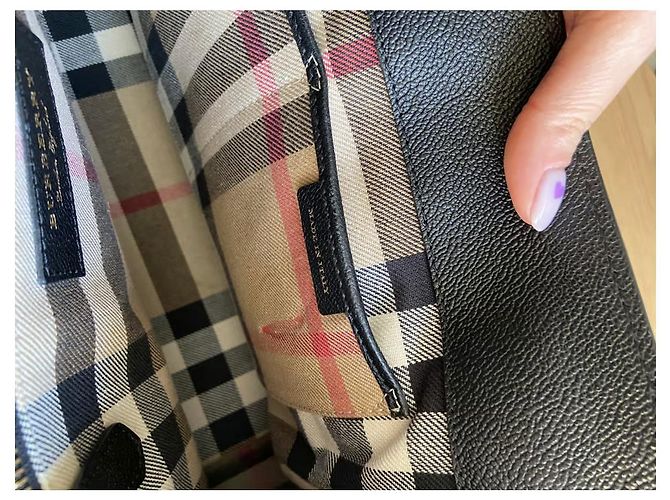 Borsa tote Buckle Burberry in pelle nera Nero - vista 5