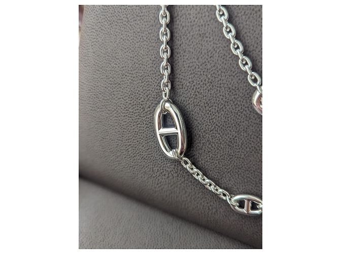 Hermès Farandole 160 Collana Lunga cm Argento 925 scatola Nuovo di zecca Silver hardware - vista 10