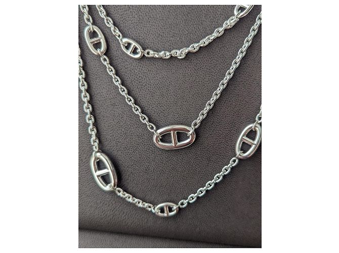 Hermès Farandole 160 Collana Lunga cm Argento 925 scatola Nuovo di zecca Silver hardware - vista 11