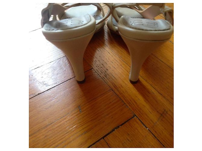 Sandali Bruuns Bazaar in pelle beige - vista 3