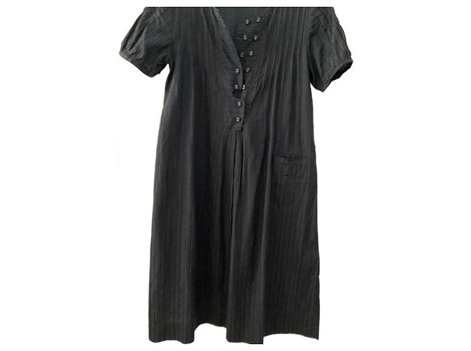 Stella Nova Midikleid aus Seide Schwarz - Ansicht 2