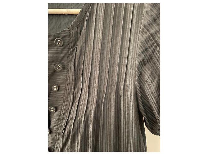 Stella Nova Midikleid aus Seide Schwarz - Ansicht 7