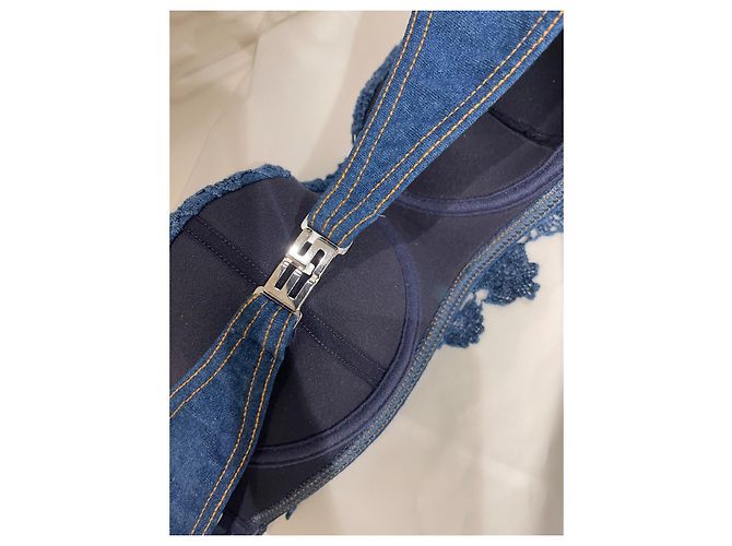 Ermanno Scervino Maiô de Renda Royal Denim - vista 10