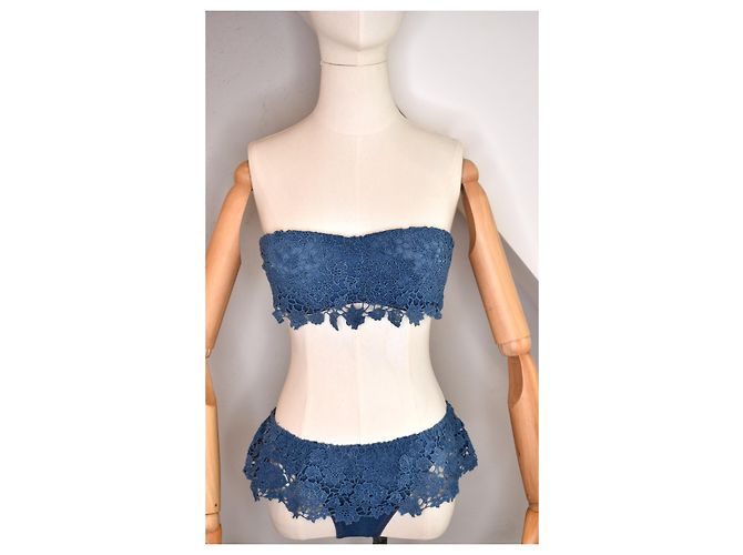 Ermanno Scervino Maiô de Renda Royal Denim - vista 11