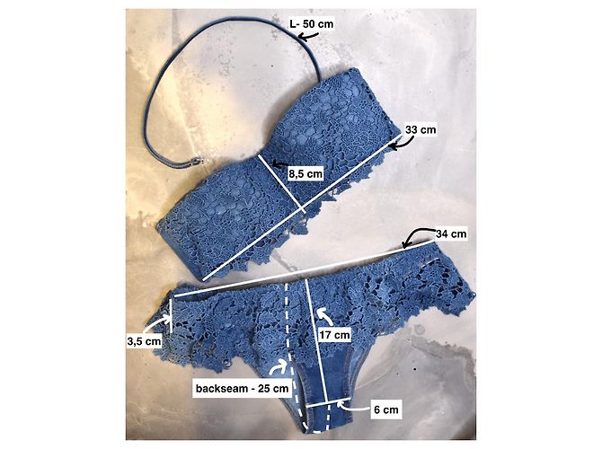 Ermanno Scervino Maiô de Renda Royal Denim - vista 12