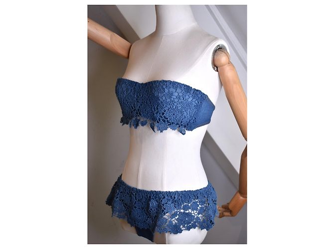 Ermanno Scervino Maiô de Renda Royal Denim - vista 13