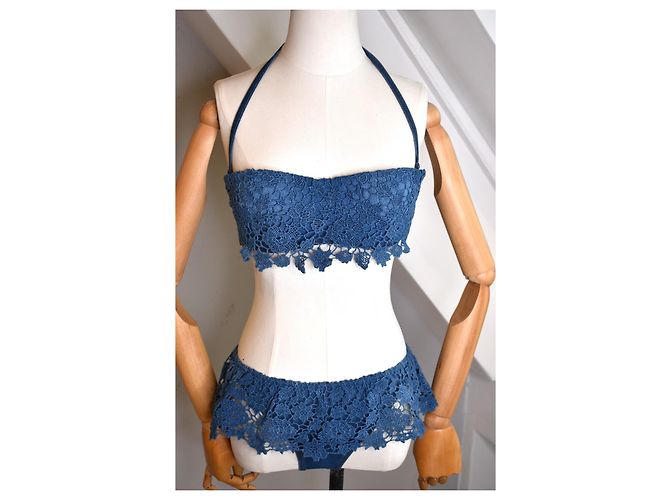 Ermanno Scervino Maiô de Renda Royal Denim - vista 14