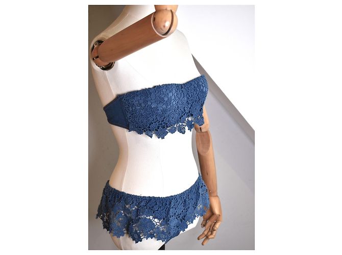 Ermanno Scervino Maiô de Renda Royal Denim - vista 4