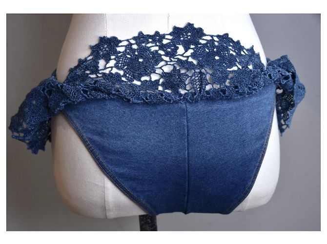 Ermanno Scervino Maiô de Renda Royal Denim - vista 8