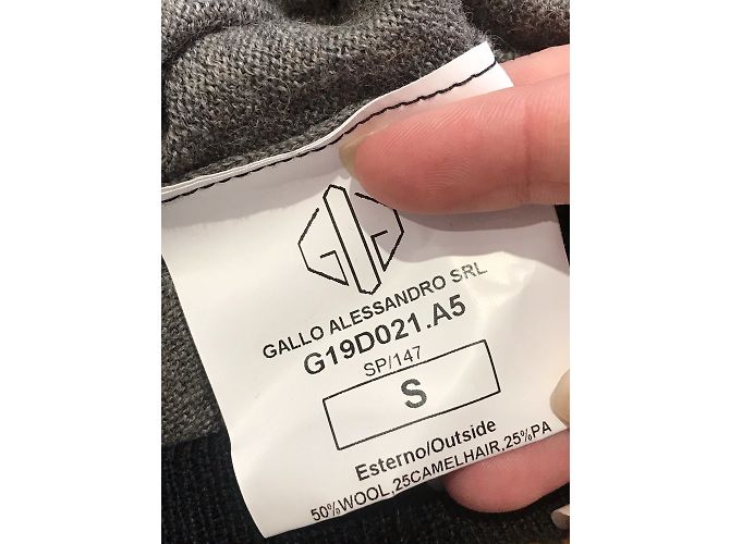 GOLDEN GOOSE Strickwaren T.International S Wolle Grau - Ansicht 5