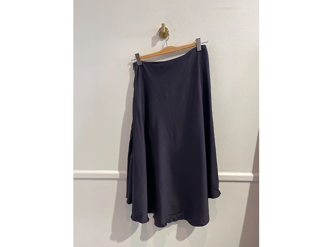 Faldas LANVIN T.International S Viscosa Azul - vista 2
