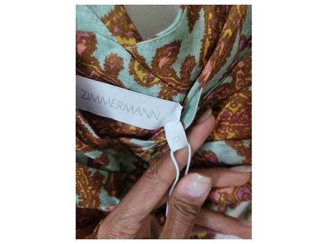 Zimmermann Tiggy Leinenkleid Mehrfarben - Ansicht 8